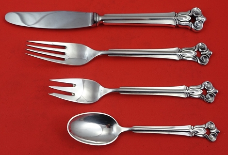 Dinner 4-pc Setting availability based on stock listed below special price - Monica by Cohr - Sterling